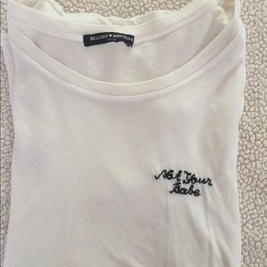 Brandy Melville Not Not Your Babe shirt